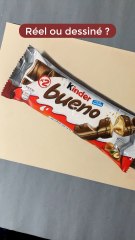Est-ce que c’est un dessin hyper réaliste d’un Kinder Bueno selon vous ?