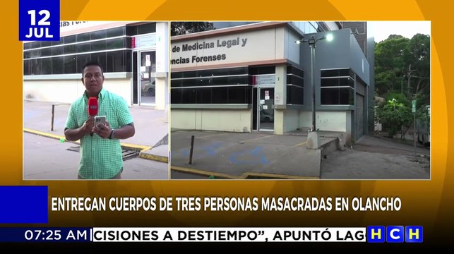 Medicina forense entregó los cuerpos de los tres masacrados en Juticalpa, Olancho