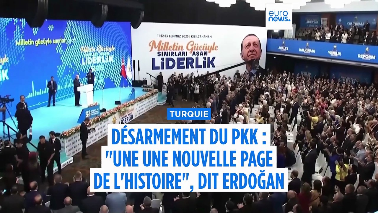 Désarmement du PKK : une "nouvelle page de l'histoire", selon Recep Tayyip Erdoğan