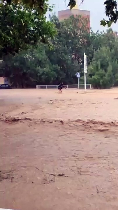 El aguacero en Vilafranca