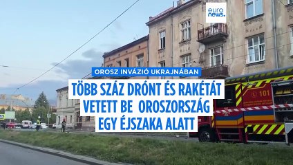 Ismét drónok és rakéták százaival támadta Oroszország Ukrajnát, legalább négy ember meghalt