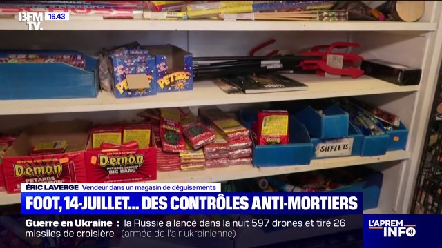 On a eu la visite de plusieurs policiers dans notre établissement : la vente de feux d'artifice sera contrôlée ce week-end avant les festivités du 14-juillet