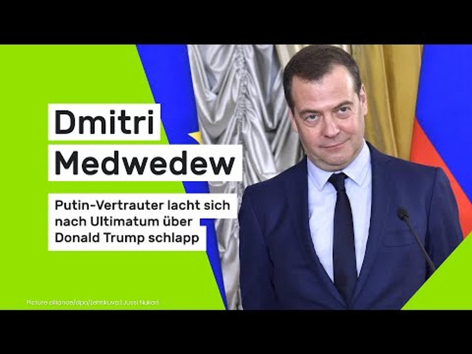 Dmitri Medwedew: Putin-Vertrauter lacht sich nach Ultimatum über Donald Trump schlapp