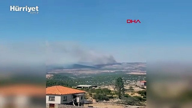 Çanakkale’nin Ayvacık ilçesinde orman yangını