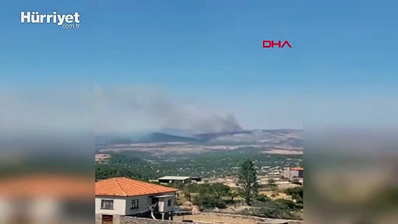 Çanakkale’nin Ayvacık ilçesinde orman yangını