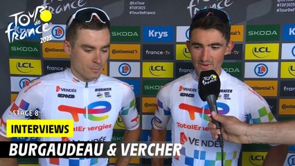 Burgaudeau et Vercher after the race - Stage 8 - Tour de France 2025