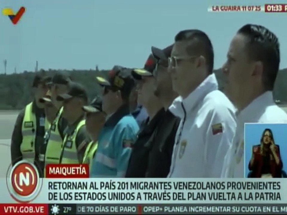 La Guaira | Retornan 201 migrantes venezolanos provenientes de los Estados Unidos