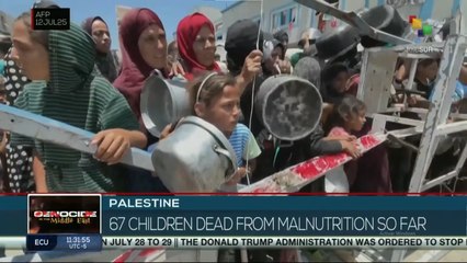 In Gaza 67 children died  from starvation, Israel’s blockade creates famine