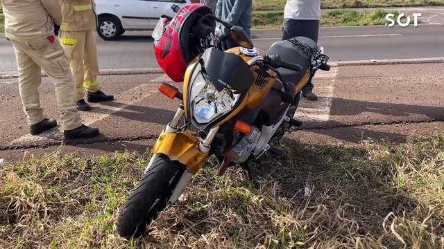 Motociclista fica ferido em colisão com carro na BR-467 em Cascavel