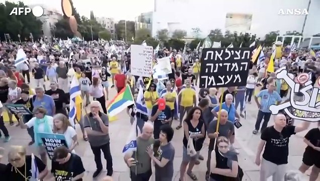 Israele, nuova protesta a Tel Aviv contro il governo Netanyahu