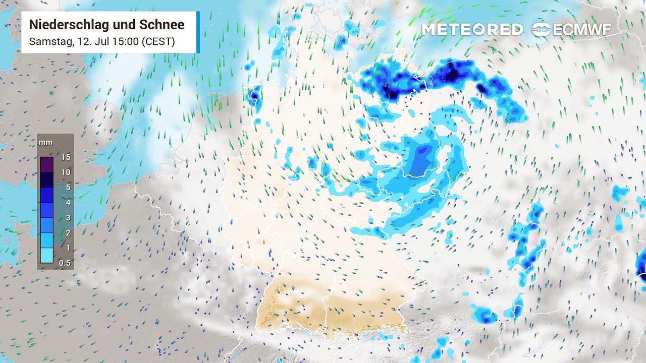 Die Wetterzweiteilung geht auch am Sonntag weiter - im Süden und Westen sommerlich, sonst auch mal Regen