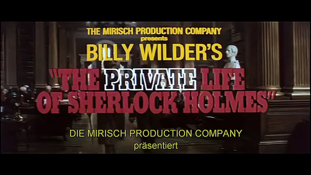 Das Privatleben des Sherlock Holmes 1970 Trailer englisch mit deutschen UT