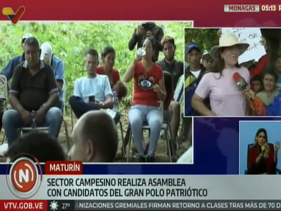 Sector campesino de Monagas reafirma su respaldo a los candidatos del GPP