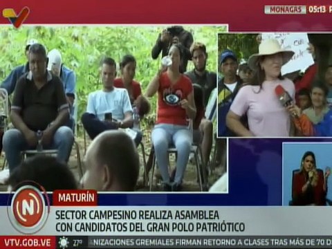 Sector campesino de Monagas reafirma su respaldo a los candidatos del GPP