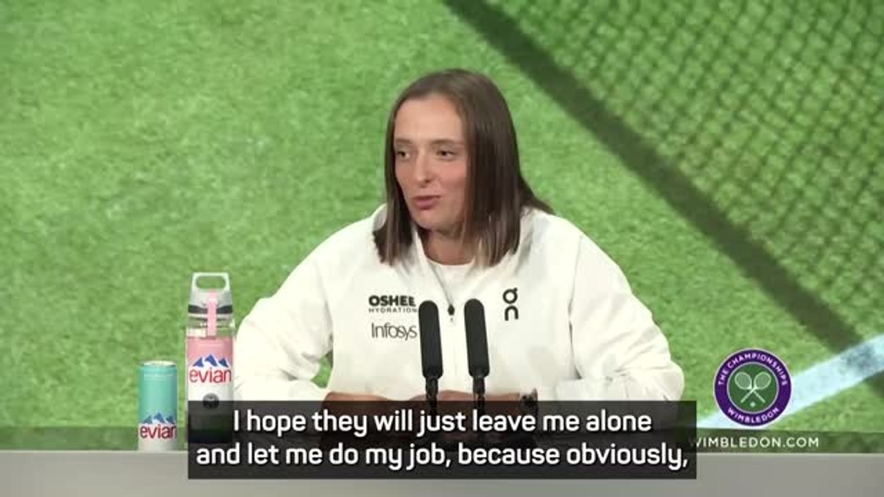'Leave me alone' - Swiatek fires back at media following historic Wimbledon win