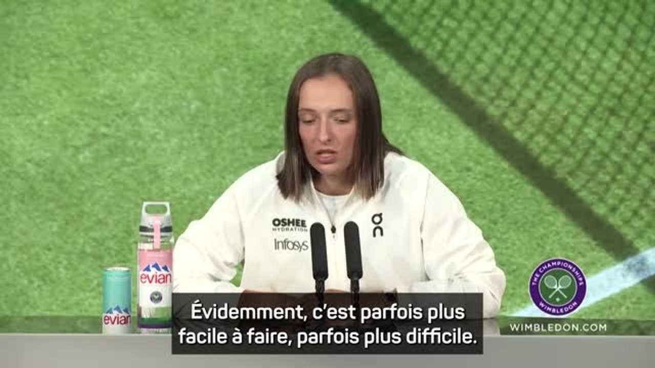 Wimbledon - Iga Swiatek : "J'espère que les médias me laisseront tranquille"