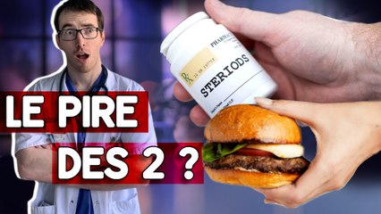 STEROÏDES VS FAST-FOOD : LEQUEL EST LE PLUS DANGEREUX ? (un cardiologue répond)