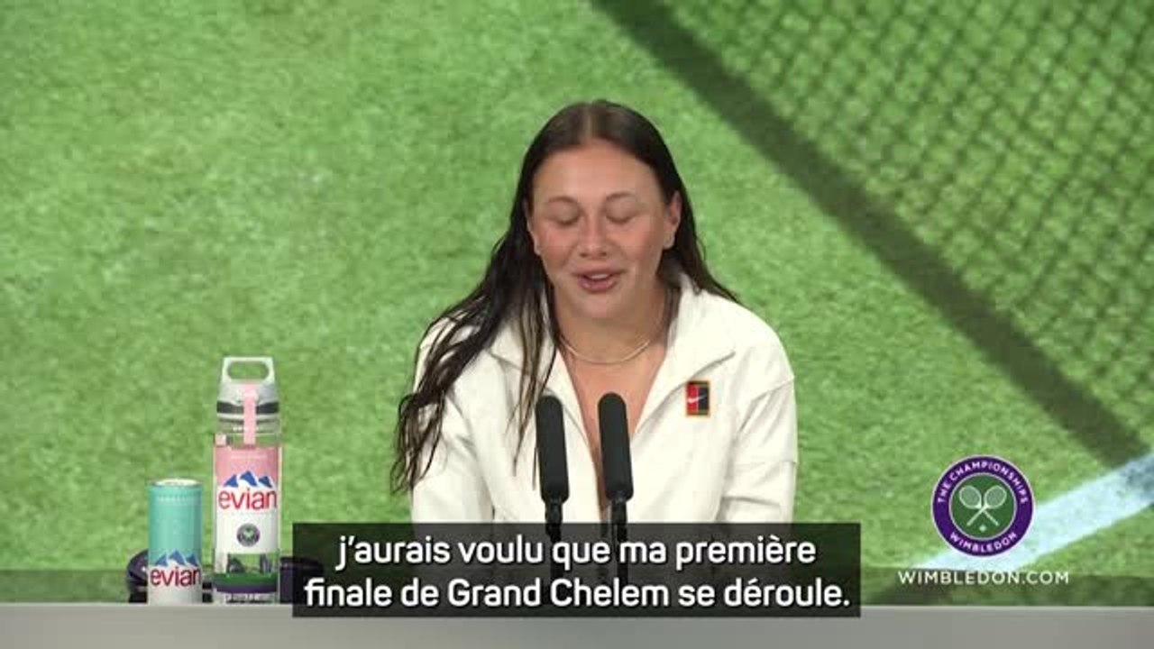 Wimbledon - Anisimova : "La défaite est un peu difficile à digérer"