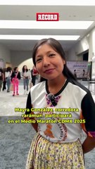 Mayra González, corredora rarámuri, llega al Medio Maratón de la CDMX 2025 con un sueño en el corazón.