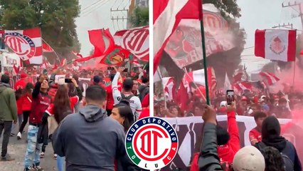 Fiesta de la afición de Toluca previo al debut en el Apertura 2025 ante Necaxa