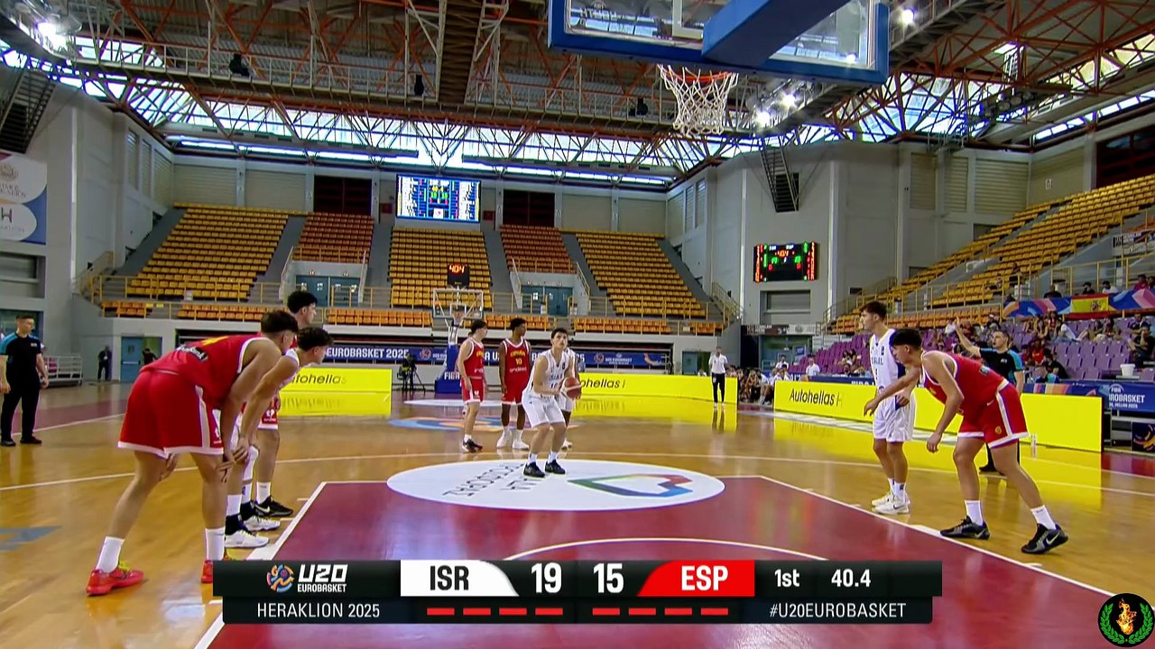 01 España - Israel Grupo A Eurobasket sub 20 masculino Hereklion 2025