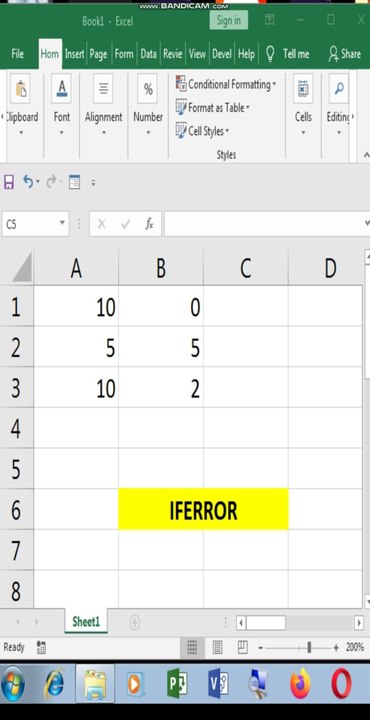 iferror function example in Excel - video Dailymotion