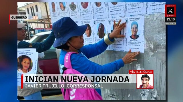 Madres buscadoras reinician jornada en Guerrero; colocan fichas de desaparecidos