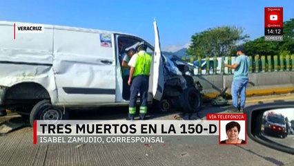 Se registra accidente en la autopista 150-D Veracruz-Puebla; deja 3 muertos