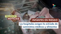 Bebés prematuros y lactantes luchan por sobrevivir en Gaza