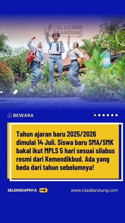Wajib Tahu! Ini Jadwal Lengkap MPLS 2025 untuk SMA dan SMK