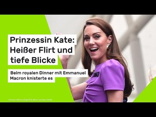 Prinzessin Kate: Beim royalen Dinner mit Emmanuel Macron knisterte es