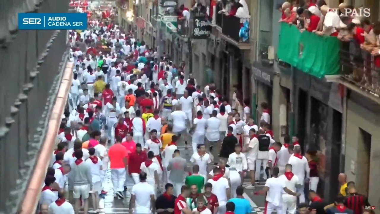 Revive el último encierro de Los Sanfermines 2025 (13 de julio) con los toros de La Palmosilla