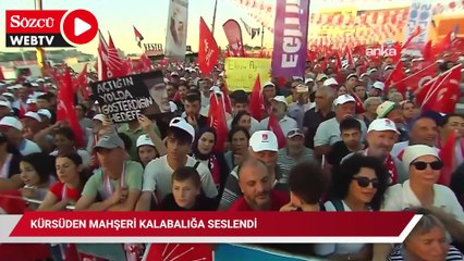Kürsüden mahşeri kalabalığa seslendi: Erdoğan'a 'Türk-Kürt-Arap' ittifakı yanıtı