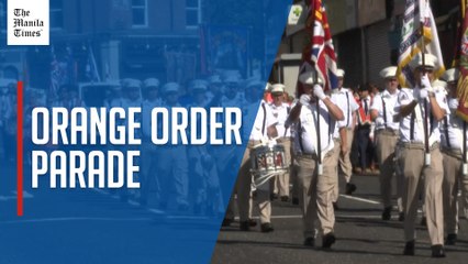 Annual Orange Order marches take place in Northern Ireland