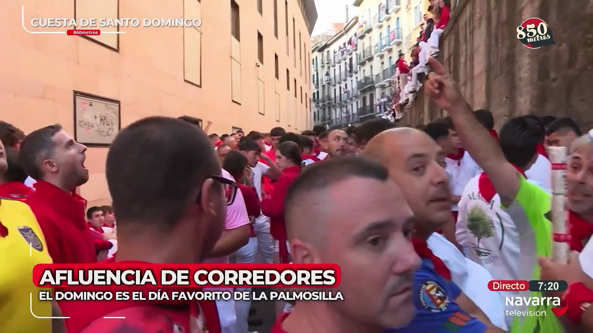 Gran afluencia de corredores en el penúltimo encierro