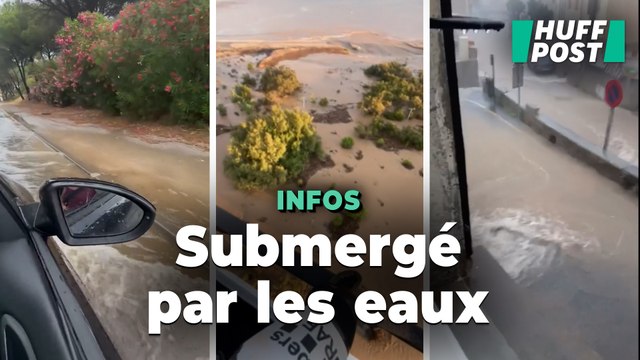 Les images impressionnantes des pluies diluviennes en France et en Espagne