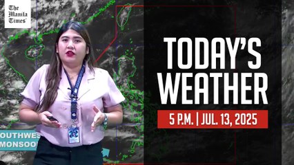 Weather Update for July 13, 2025 at 5 PM 🌤️