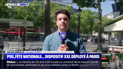 Défilé du 14-Juillet, match du PSG... Certains commerçants de l'avenue des Champs-Élysées commencent à se barricader