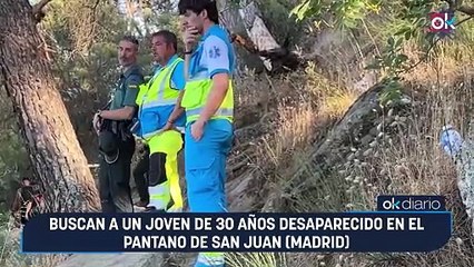 Buscan a un joven de 30 años desaparecido en el pantano de San Juan (Madrid)