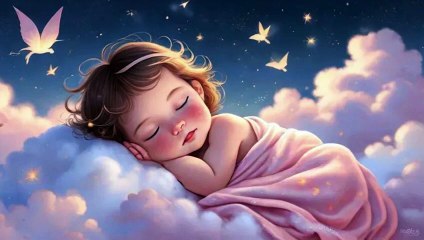 “Lullaby of the Moonlit Dreams – Soft Baby Sleep Music | Nighttime Poem for Peaceful Dreams | Magical Lullabies”
