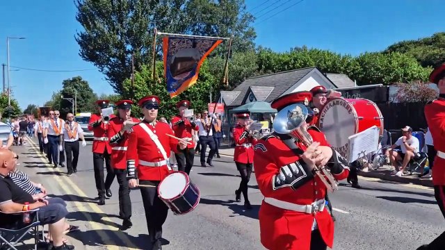 Larne District lodges on parade at the Twelfth 2025, Glengormley