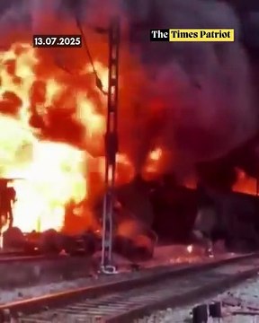 Goods Train Carrying Diesel Catches Fire After Derailment Near Thiruvallur; Rail Services Disrupted