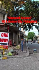 Sidewalk Scene in RD 4 Street in Quezon City, Philippines