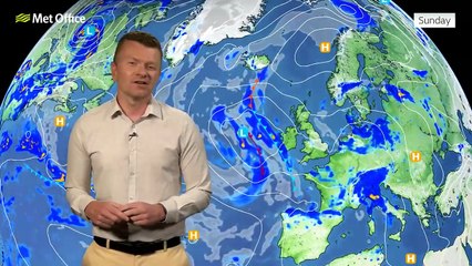 Met Office Sunday Afternoon Weather Forecast 13/07/2025