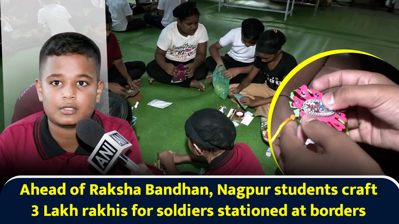 Ahead of Raksha Bandhan, Nagpur students craft 3 Lakh rakhis for soldiers stationed at borders