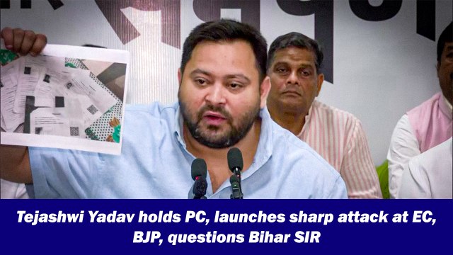 Tejashwi Yadav holds PC, launches sharp attack at EC, BJP, questions Bihar SIR