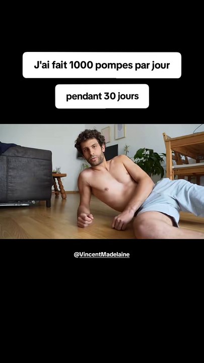 J'ai fait 1000 pompes par jour pendant 30 jours mon super coach