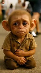 poor baby monkey rio and his sister emotional 😭 story ❤️_2