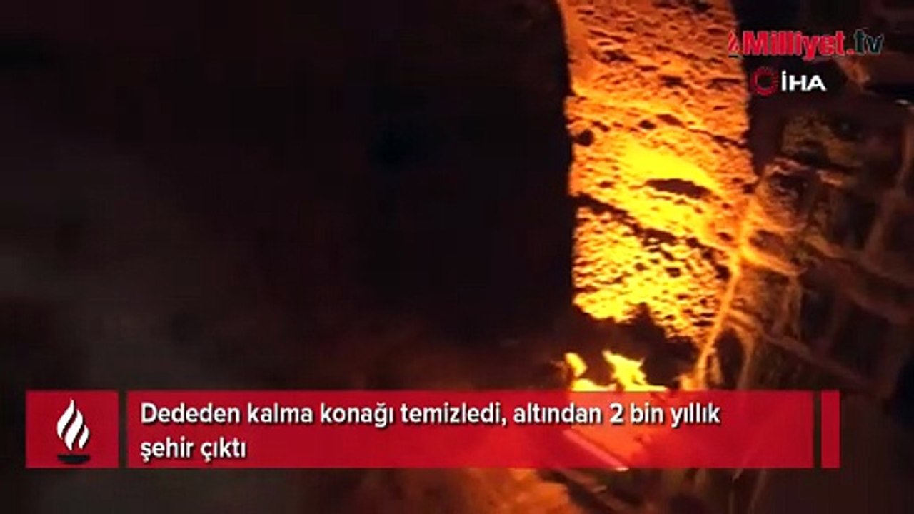 Dededen kalma konağı temizledi, altından 2 bin yıllık şehir çıktı