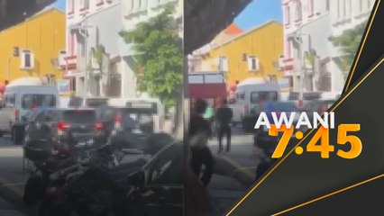 Polis tahan lelaki pukul kereta guna rotan